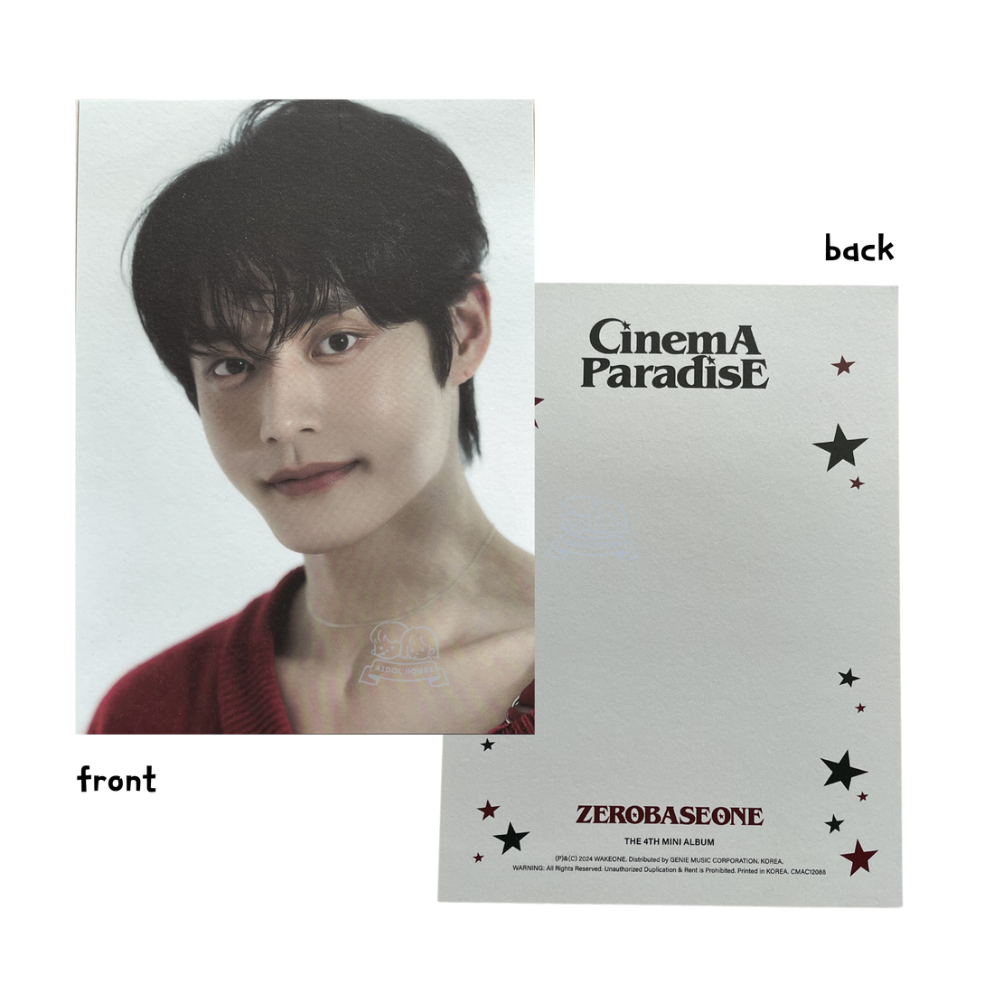 Kim Jiwoong Official Postcard [CINEMA PARADISE]