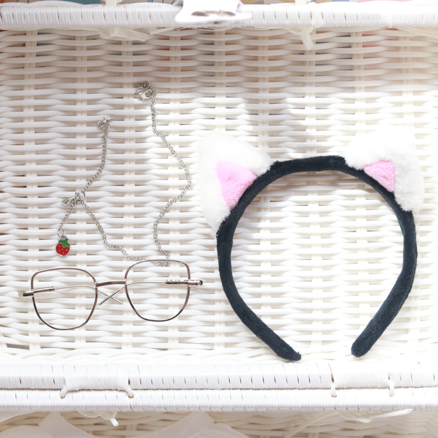 Plushie Accessories - Cat Ear Headband + Glasses Set