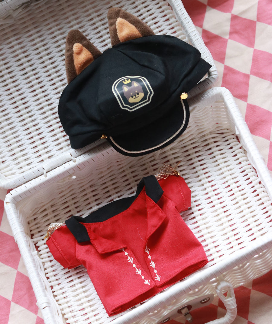 Plushie Accessories - Doberman Hat + Coat Set