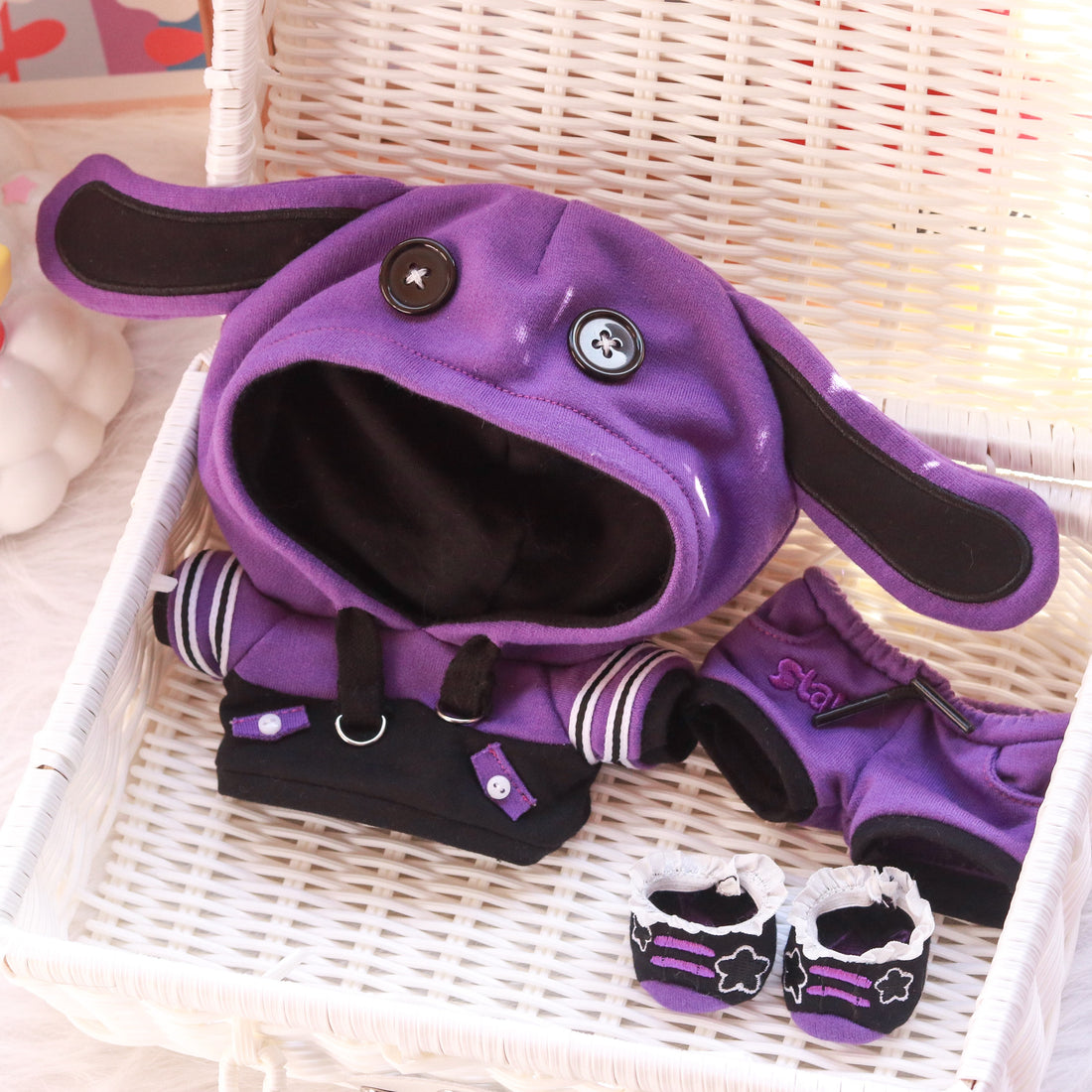 Plushie Clothing - Emo Bunny Set