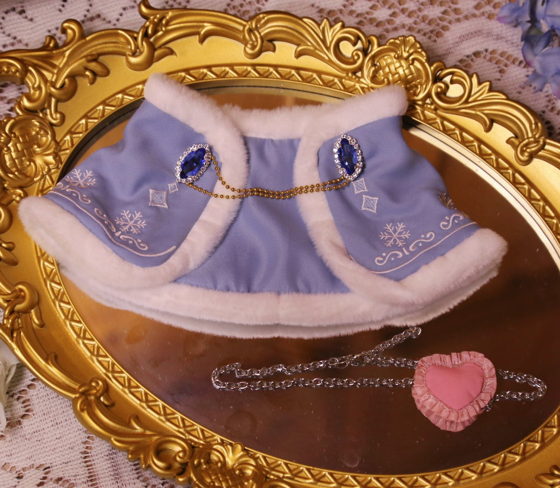 Plushie Accessories - Winter Cape + Eye Patch