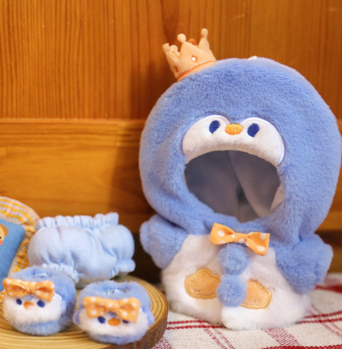 Plushie Clothing - Fluffy penguin set