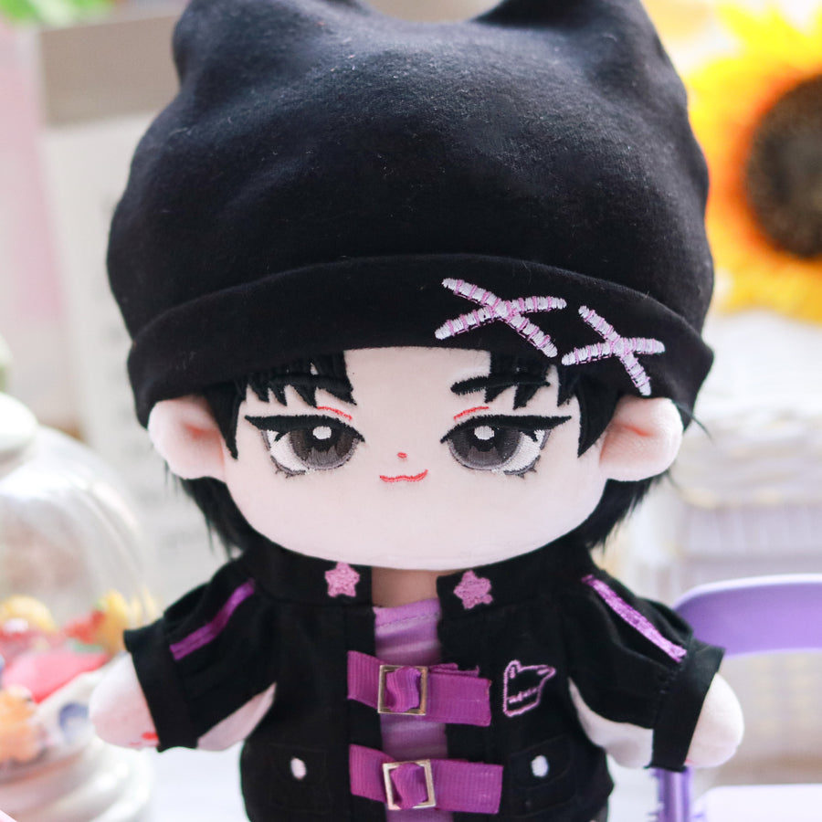 Plushie Clothing - Purple Black Cat Set