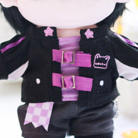 Plushie Clothing - Purple Black Cat Set