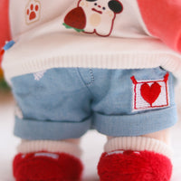 Plushie Clothing - Strawberry Puppy Set