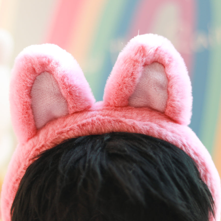 Plushie Accessories - Bunny Ear Headband + Vest + Glasses Set