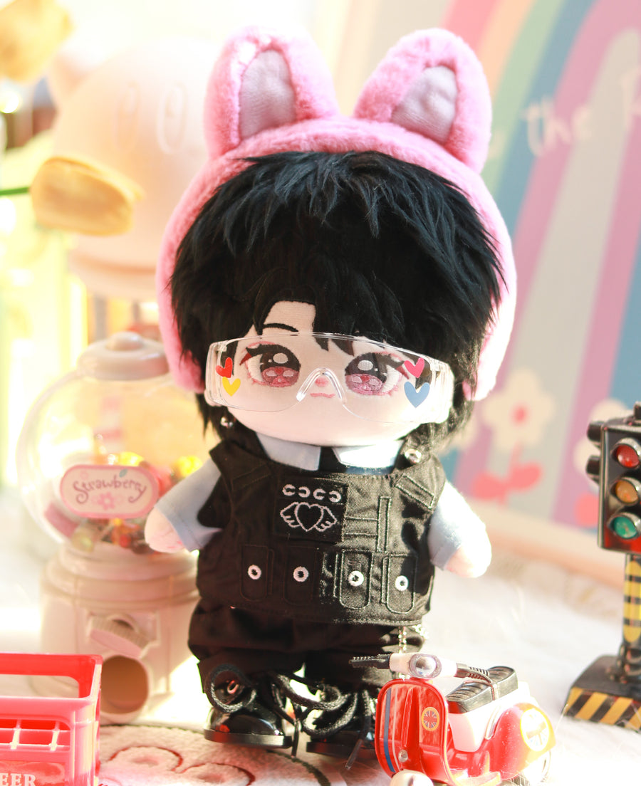 Plushie Accessories - Bunny Ear Headband + Vest + Glasses Set