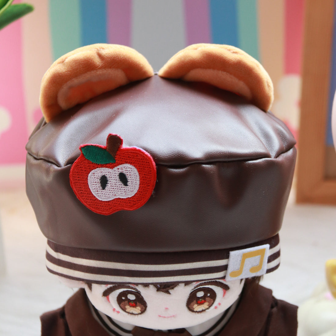 Plushie Accessories - Apple Earmuffs + Bear Hat Set