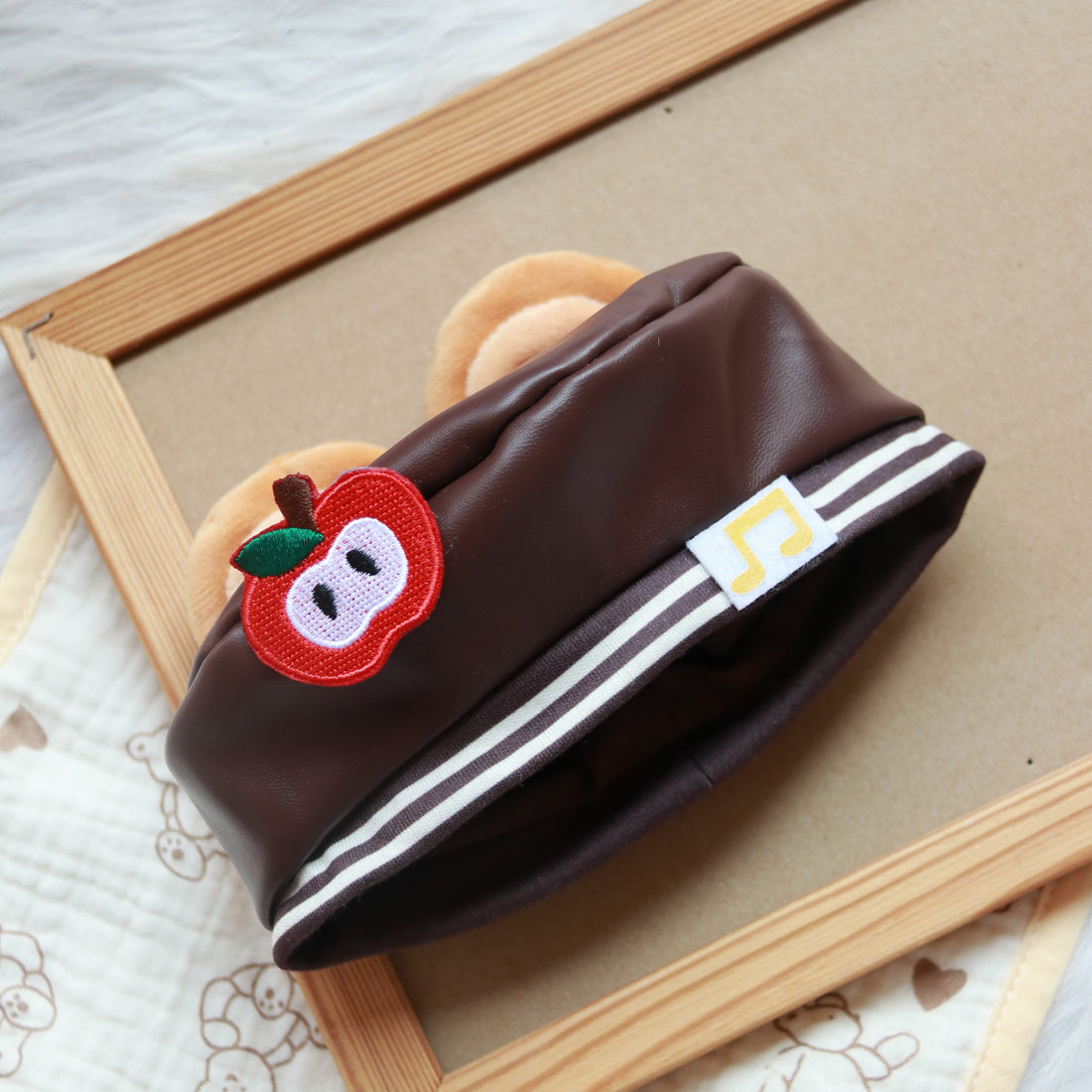 Plushie Accessories - Apple Earmuffs + Bear Hat Set