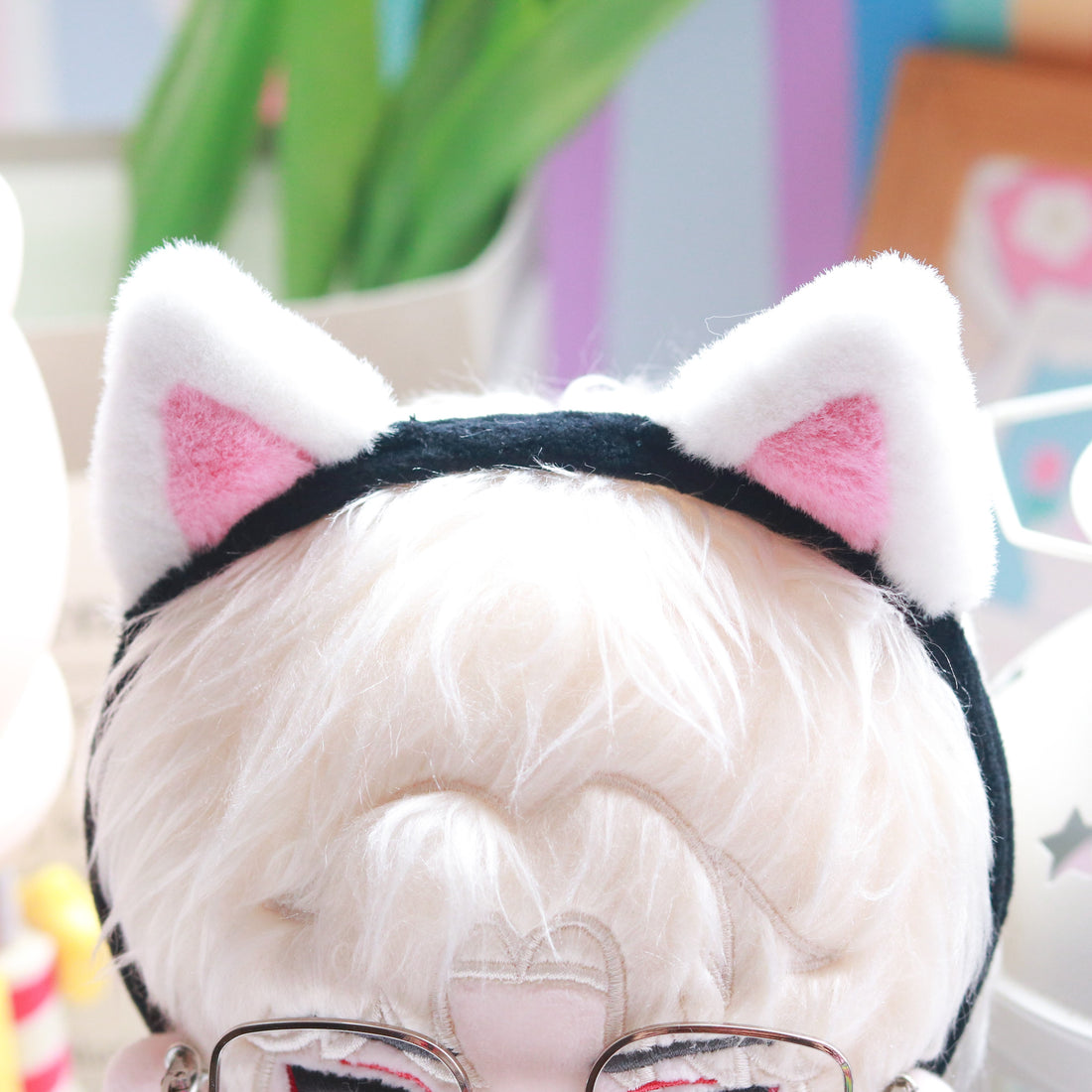 Plushie Accessories - Cat Ear Headband + Glasses Set