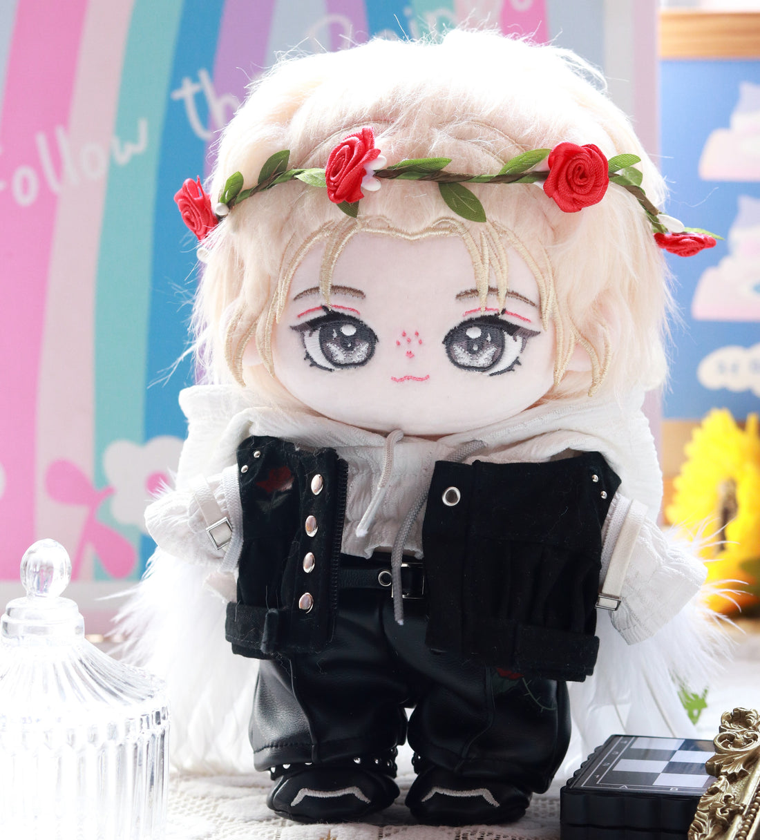 Plushie Accessories - Angel Wings + Rose Set