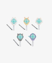 A light stick cover featuring the Ppulbatu character from TXT’s Wari Wari Character Pop-Up merchandise collection, designed for concert use and display.