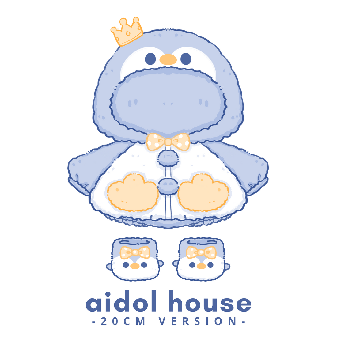 Plushie Clothing - Fluffy penguin set