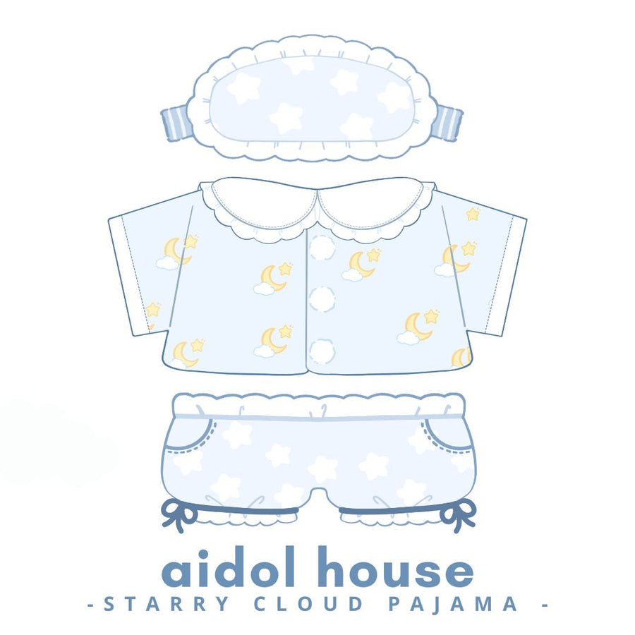 Starry Cloud Plushie Pajama Set