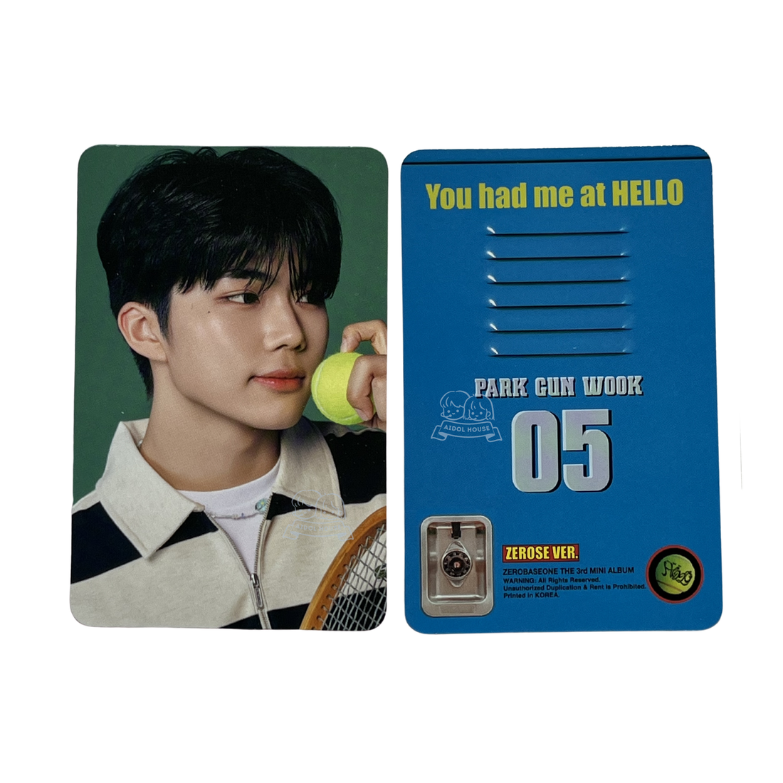 Park Gun Wook Official Photocard [You had me at HELLO]