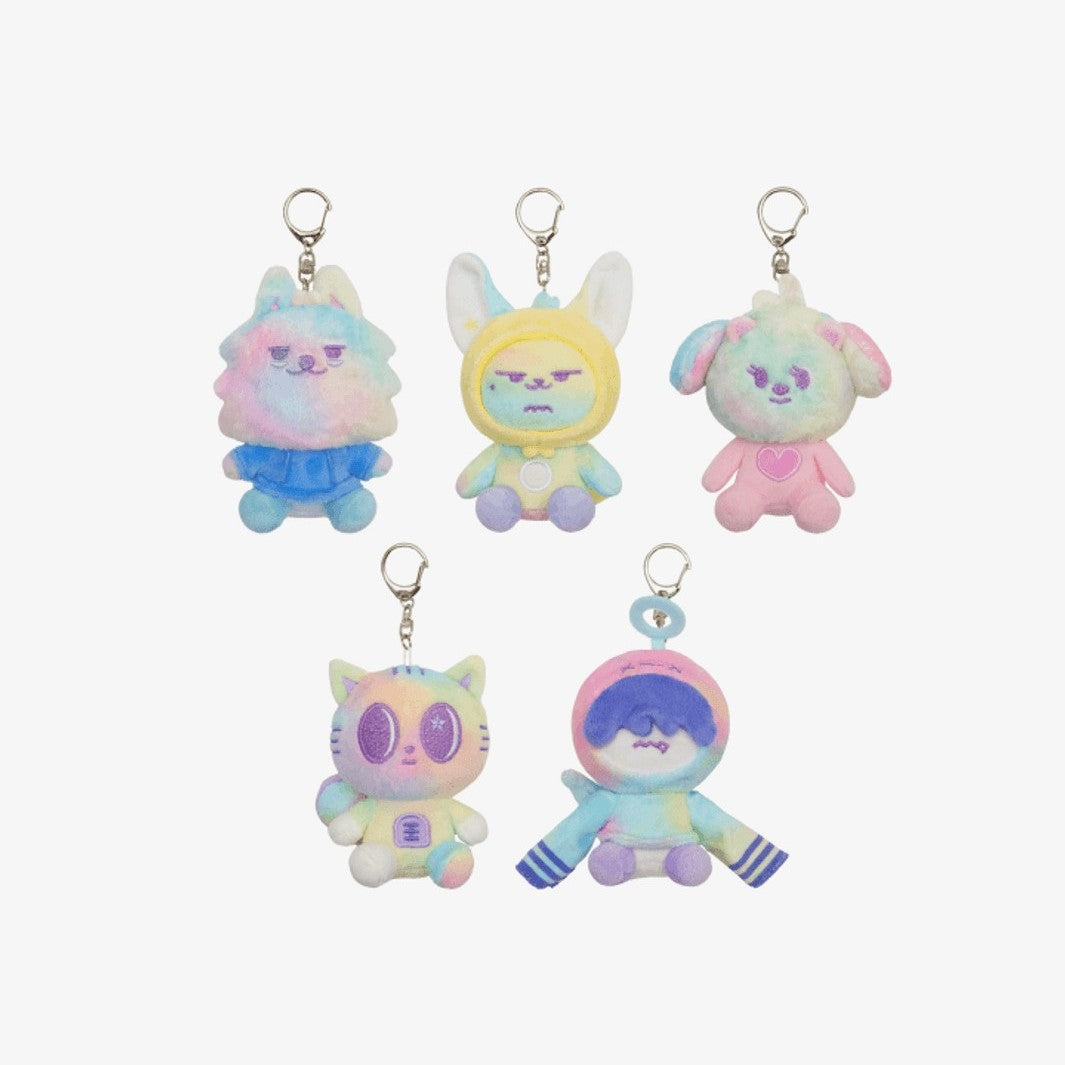 TXT PPULBATU X SANCTUARY RAINBOW PLUSH KEYRING OFFICIAL MD