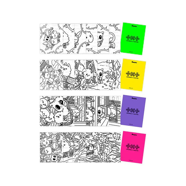7TH YEAR: A MOMENT OF STILLNESS IN THE THORNS POP UP OFFICIAL MD [COLORING POSTCARD SET]