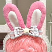 Plushie Accessories - Bunny Ear Headband + Necklace Set