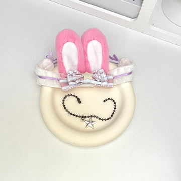 Plushie Accessories - Bunny Ear Headband + Necklace Set