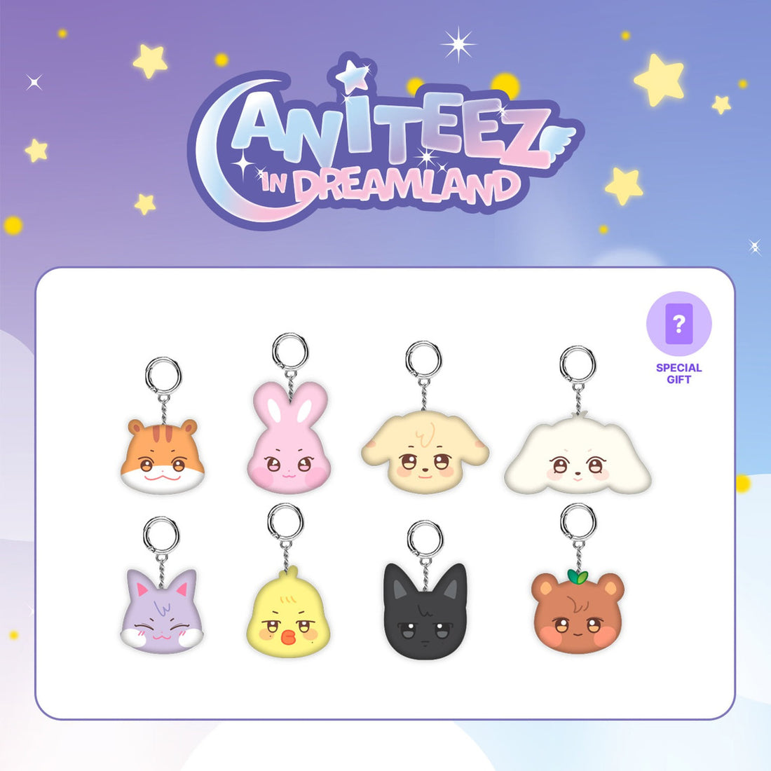 ANITEEZ IN DREAMLAND OFFICIAL MD [MINI FACE KEYRING]