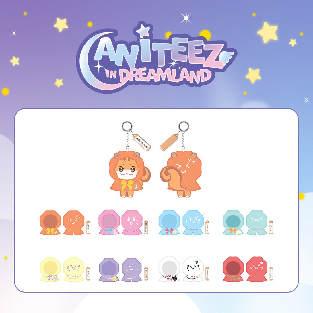 ANITEEZ IN DREAMLAND OFFICIAL MD [KEYRING OUTFIT] [WISH CLOAK]