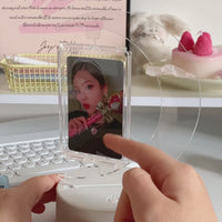 PREORDER - Moon Shaped Spinning Photocard Display [Light Up Version]