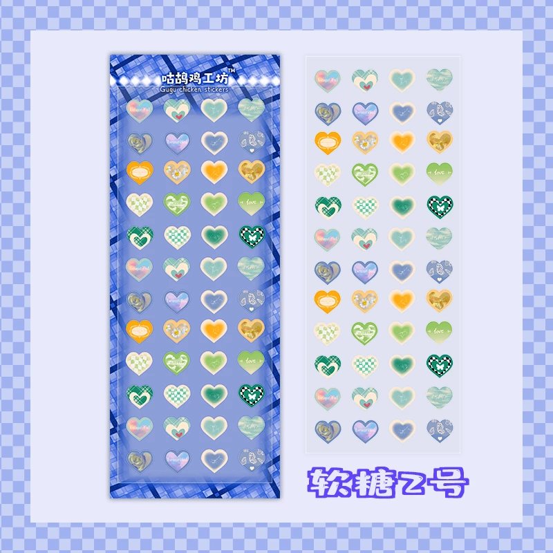 Gummy Hearts Sticker Sheet