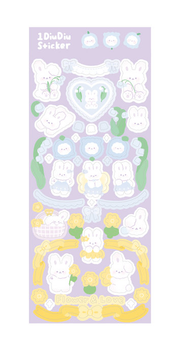 Bellflower Bunny Garden Sticker Sheet