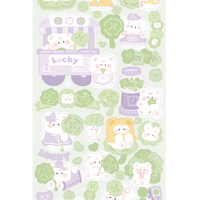 Clover Bunny Sticker Sheet