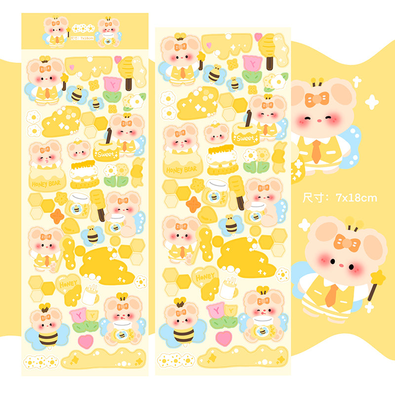 Bees and Bears Sticker Sheet