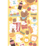 Teddy Restaurant Sticker Sheets