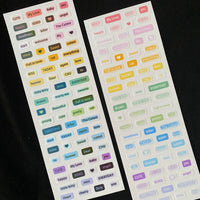 Candy Letters Sticker Sheet