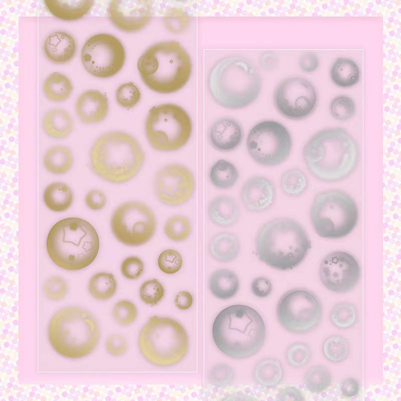 Metallic Bubbles Sticker Sheet