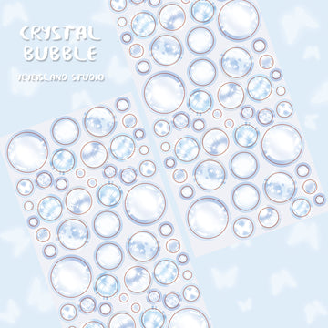 Crystal Bubble Sticker Sheet