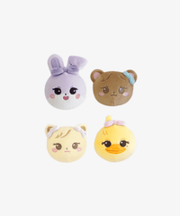 Four squeeze balls featuring characters from the K-pop group Blackpink. Each ball is designed to resemble a member of the group with cute, cartoon-like features.