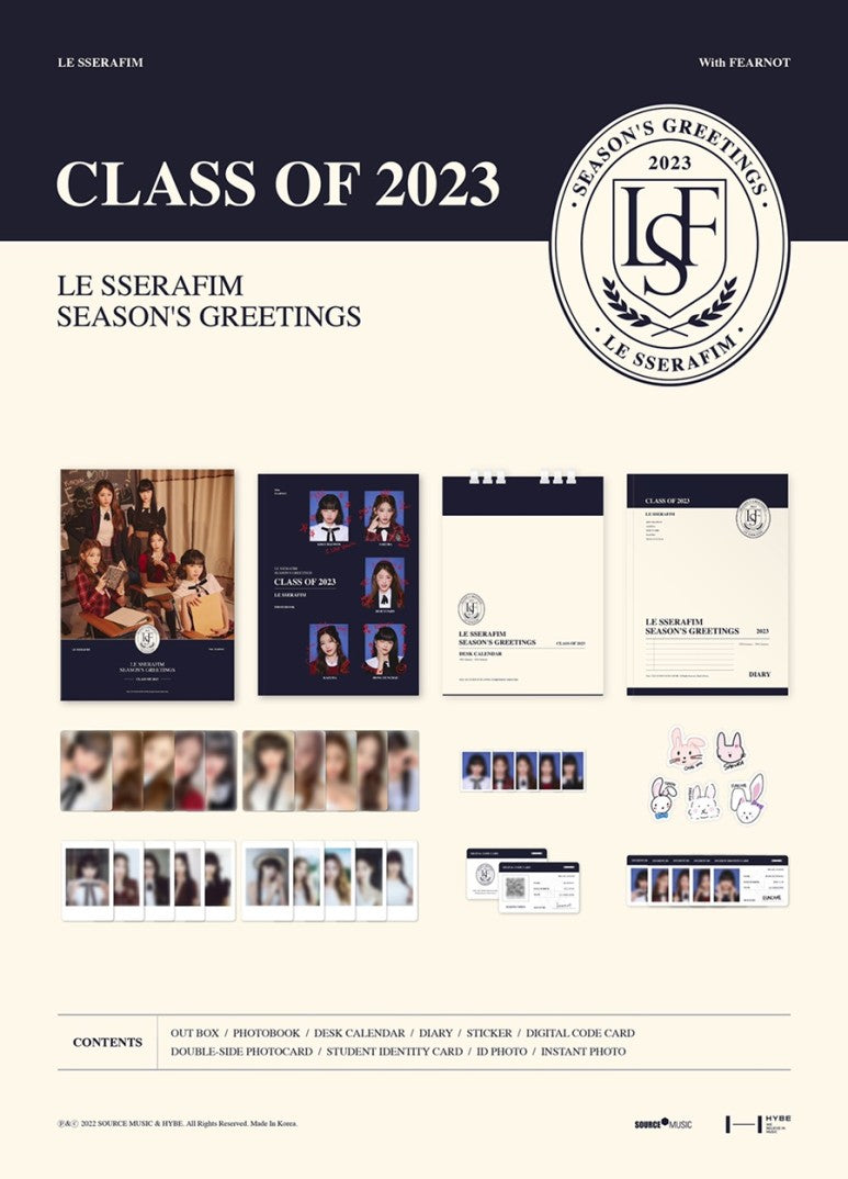 LE SSERAFIM 2023 SEASON'S GREETING