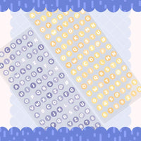 Basic Letters Sticker Sheet